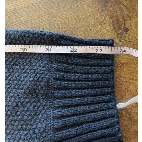 Mens Blue Color block Striped Fleece-Lined Full Zipper Jacket Hooded - Picture 8 of 11